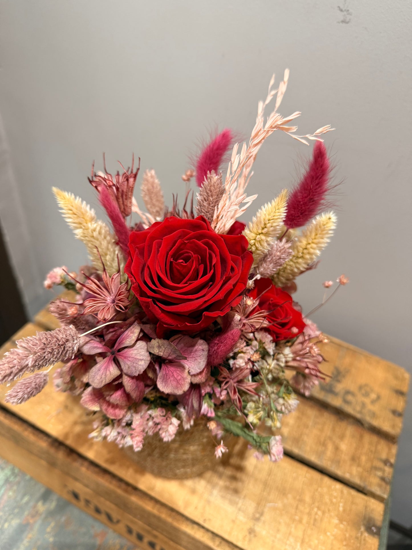 Arreglo Flor Preservada Amor Eterno