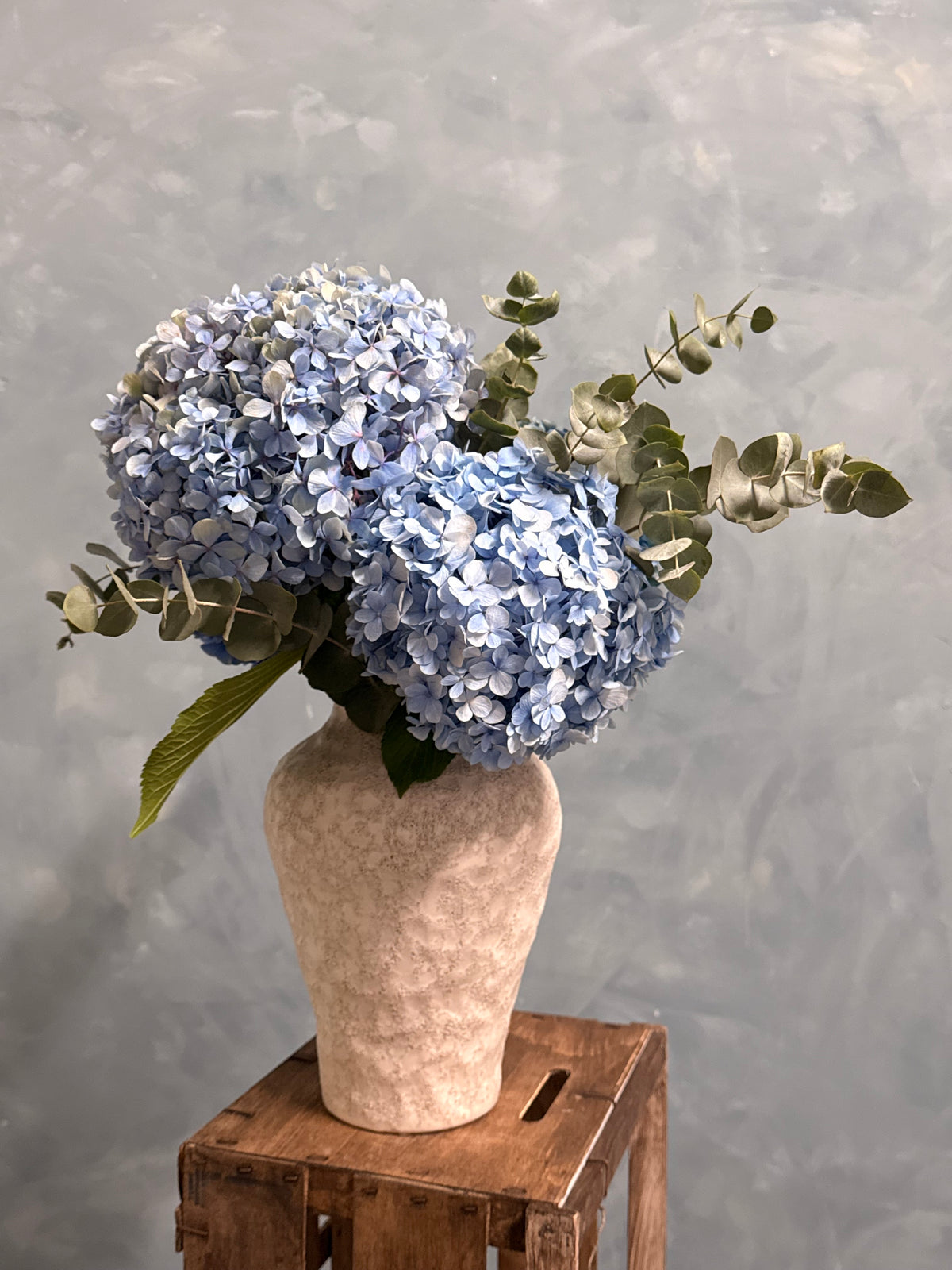 Ramo de hortensias otoñadas