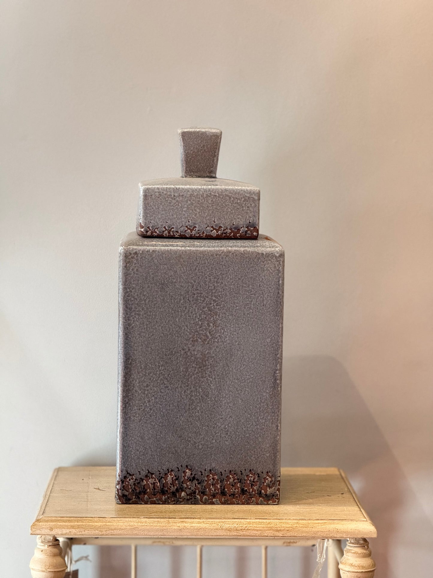 Jarrón Cerámica Tapa