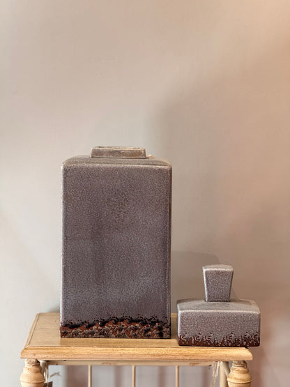 Jarrón Cerámica Tapa