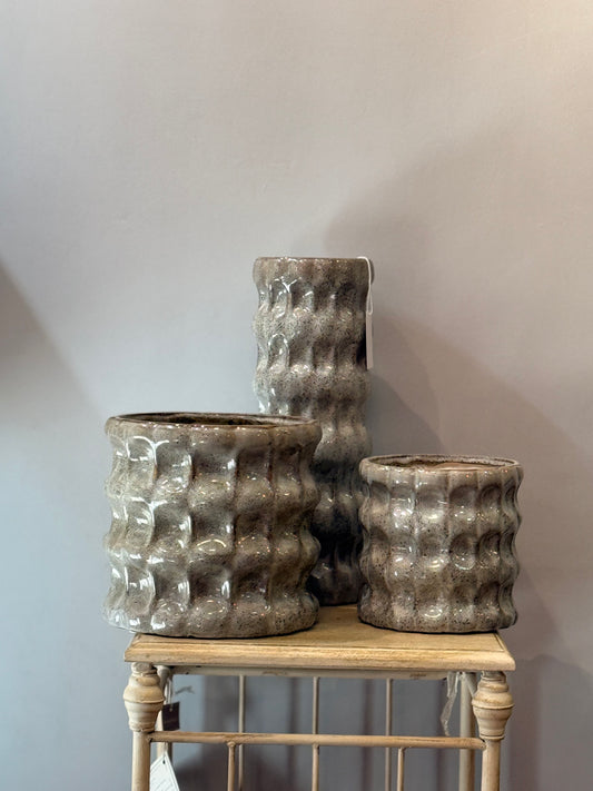 Jarrón Cerámica Circular